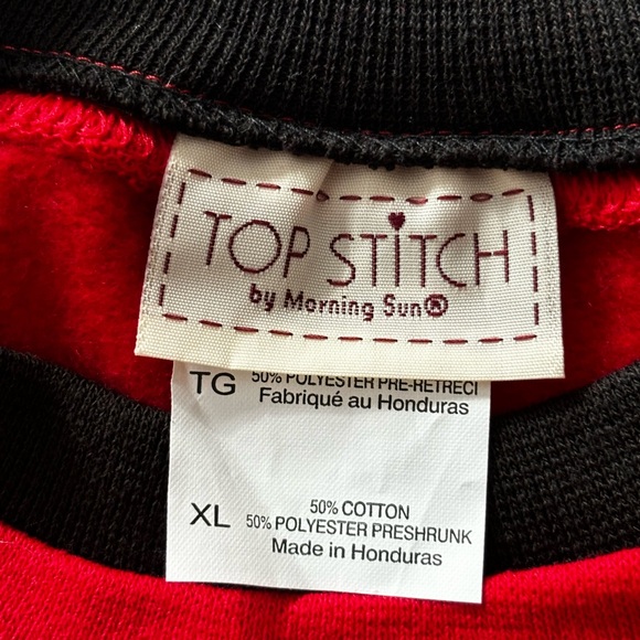 NEW WOMENS TOP STICH RED & BLACK SCOTTIE DOG CHRISTMAS SWEAT SHIRT  SZ. XL - Picture 9 of 11